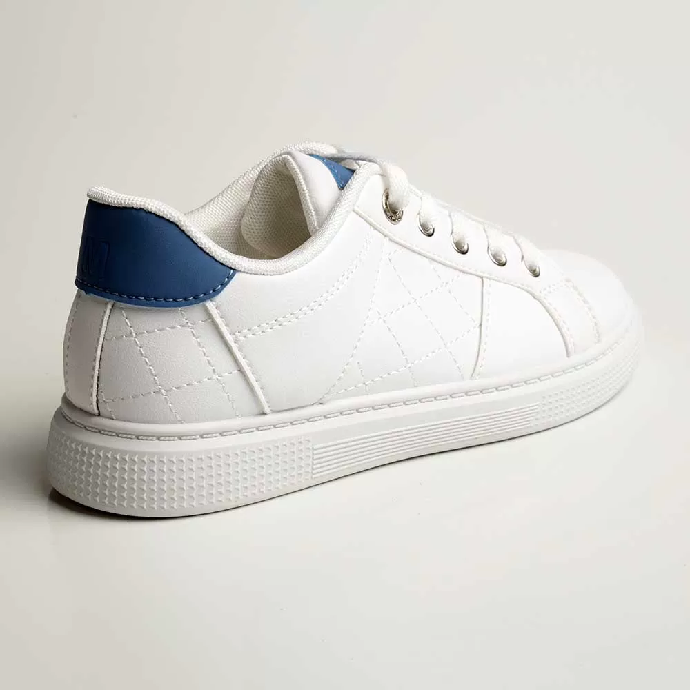 Madison Taylin Fashion Sneaker - White/Blue