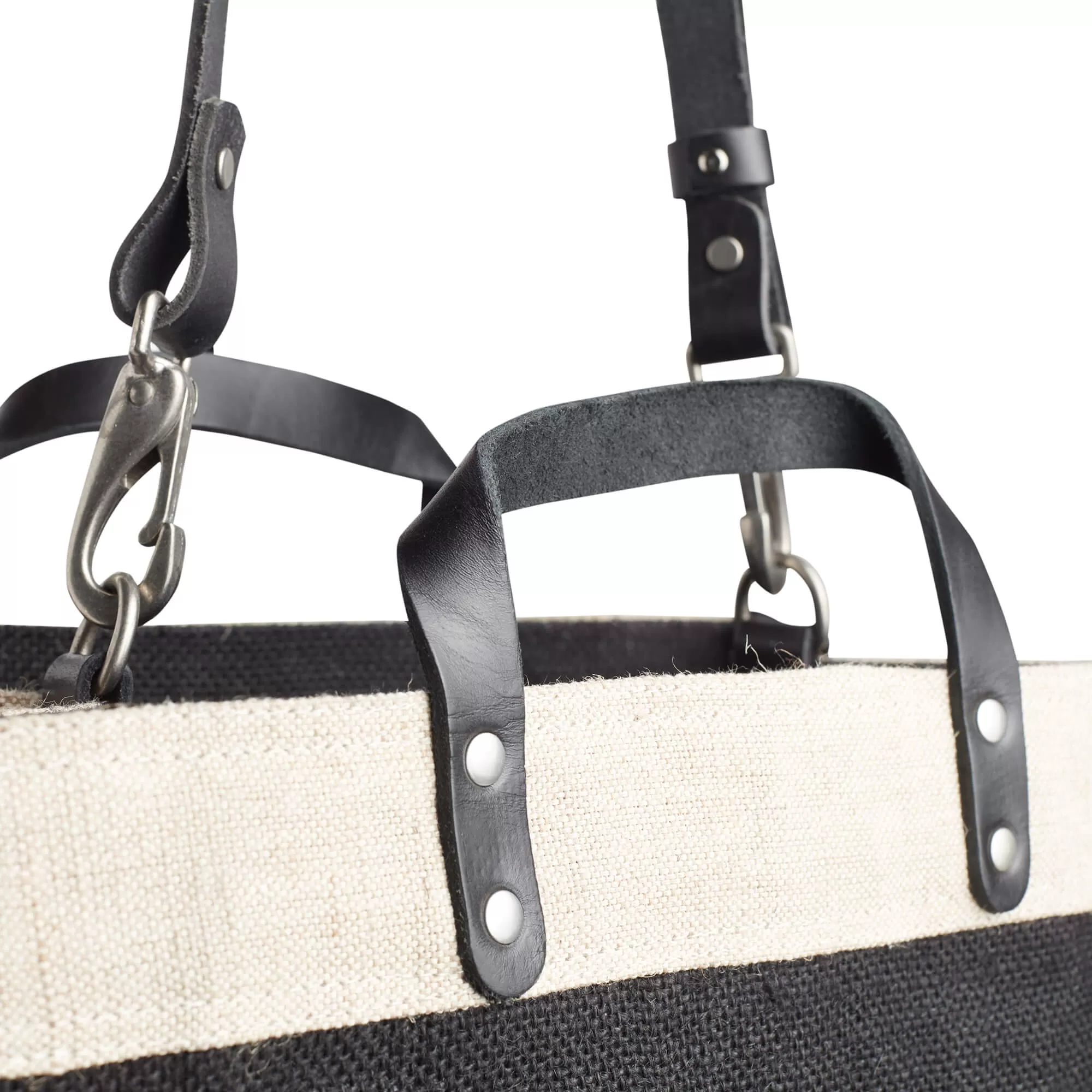 Market Bag in Black with Black Strap