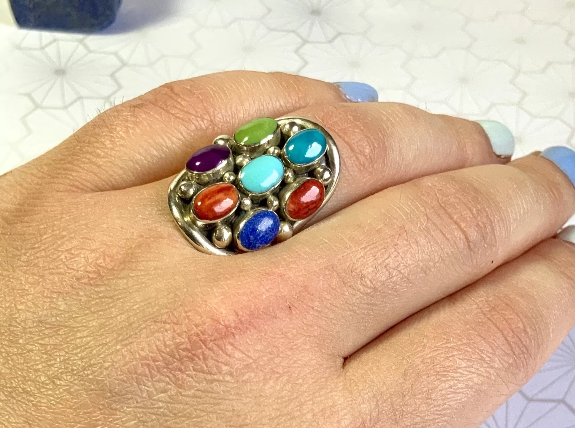 Melody Multi Colored Gems Ring