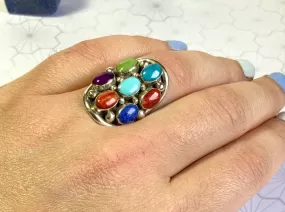 Melody Multi Colored Gems Ring