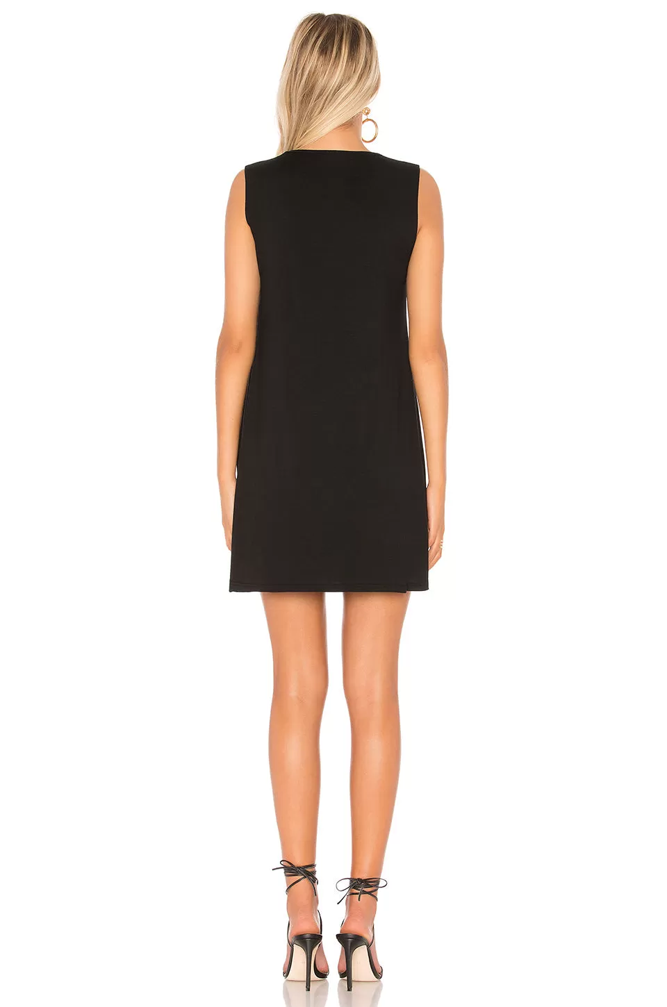 Michael Lauren Baldwin Cut Out Tank Dress Black