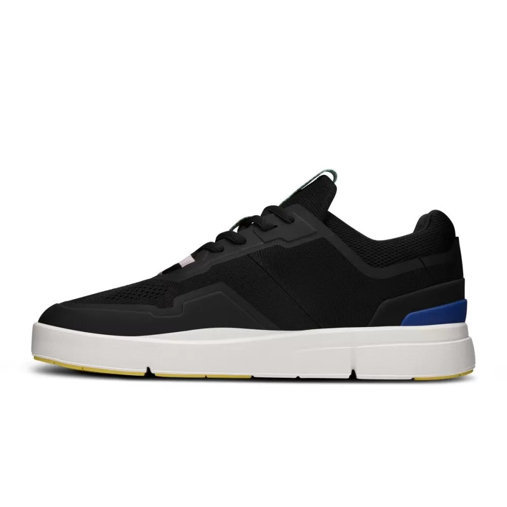 On Women's The Roger Spin Sneaker - Black/Indigo