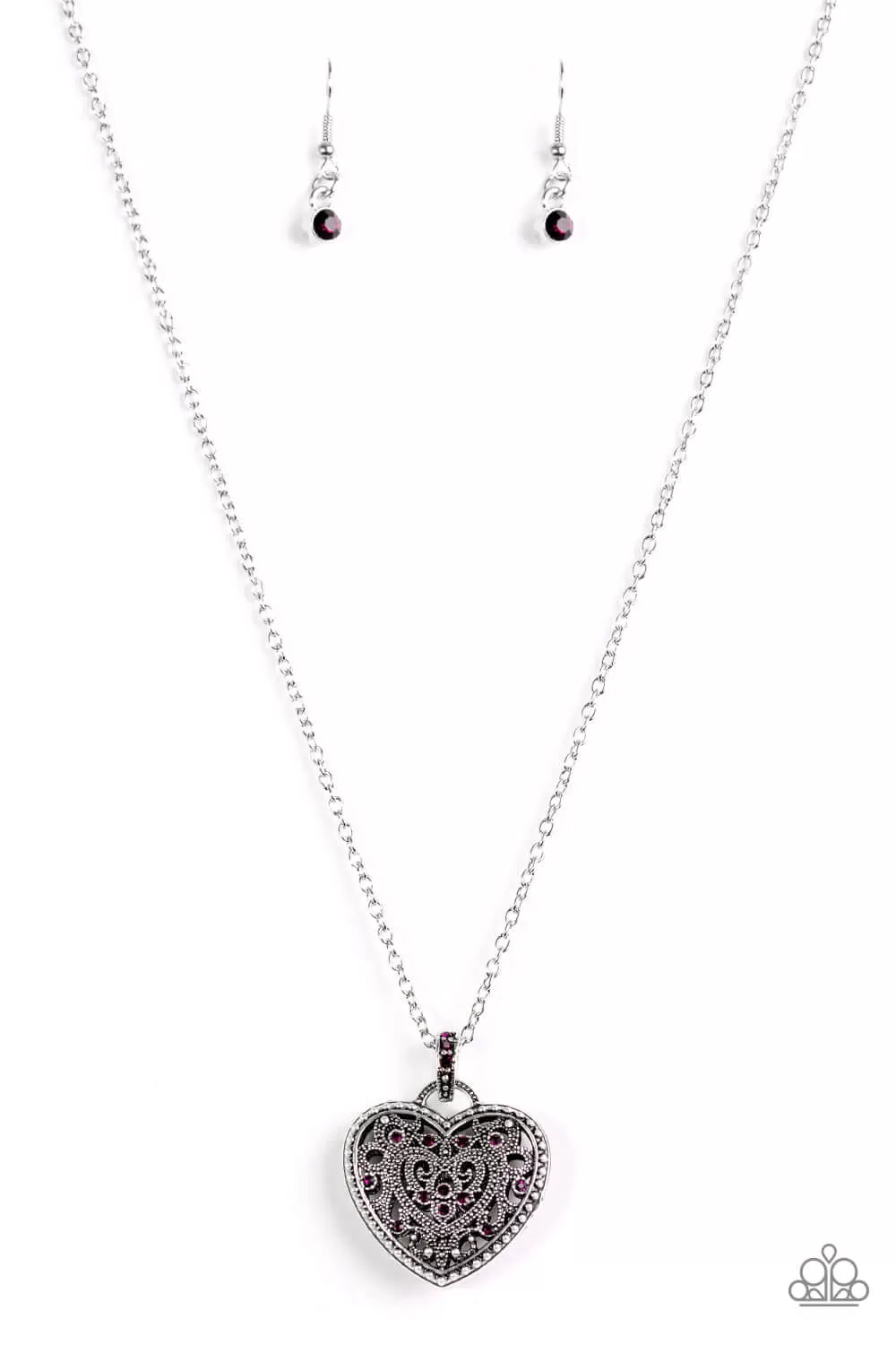 Paparazzi Accessories  - Charmingly Casanova #L110 - Purple Necklace