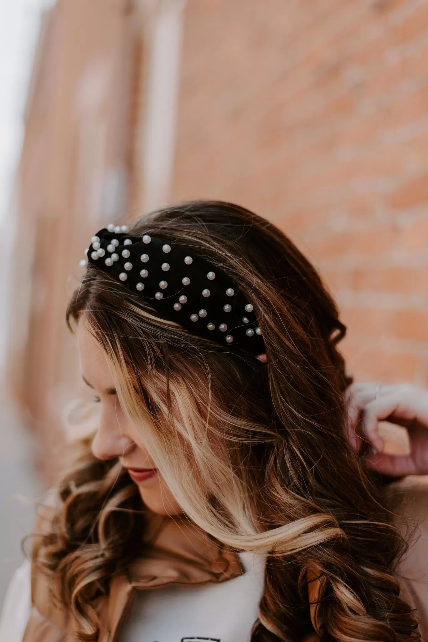 Pearl & Black Headband