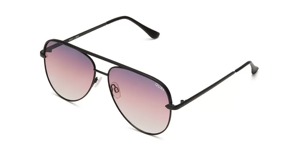 Quay x Desi Sahara Aviator Fade Sunglasses