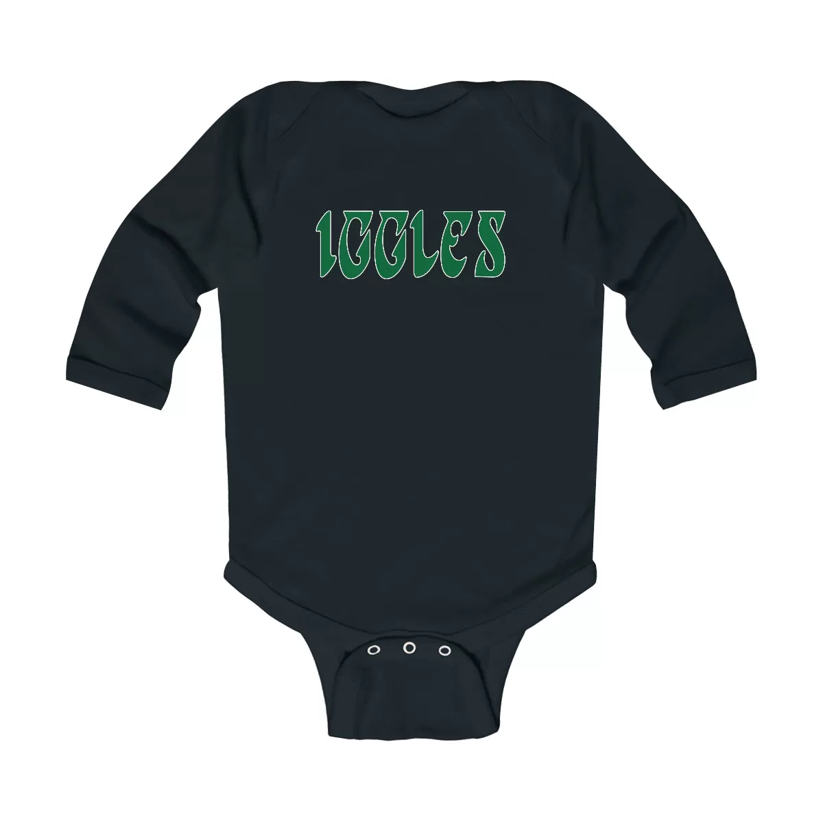 "Iggles" Long Sleeve Onesie