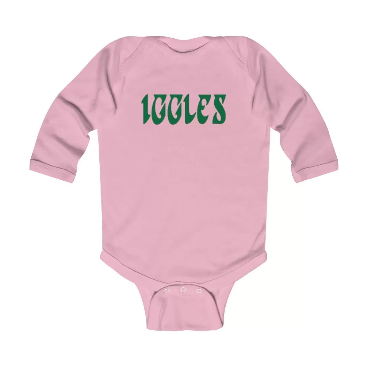 "Iggles" Long Sleeve Onesie