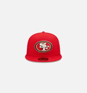 San Francisco 49ers Pop Sweat 59fifty Fitted Hat Mens Hat - Red