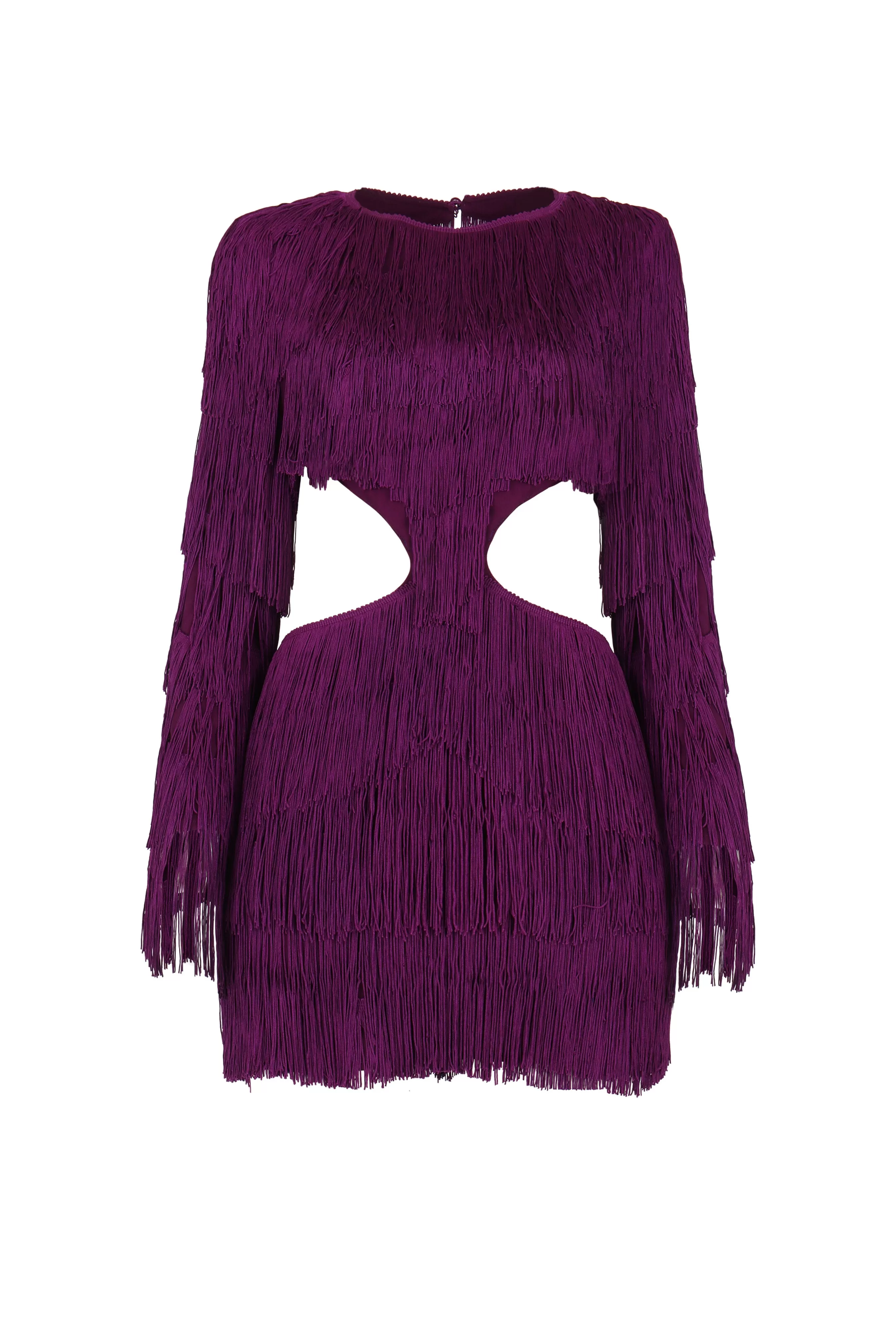 Set Me Free Fringe Dress - Purple