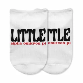 Sorority No Show Socks for LITTLES