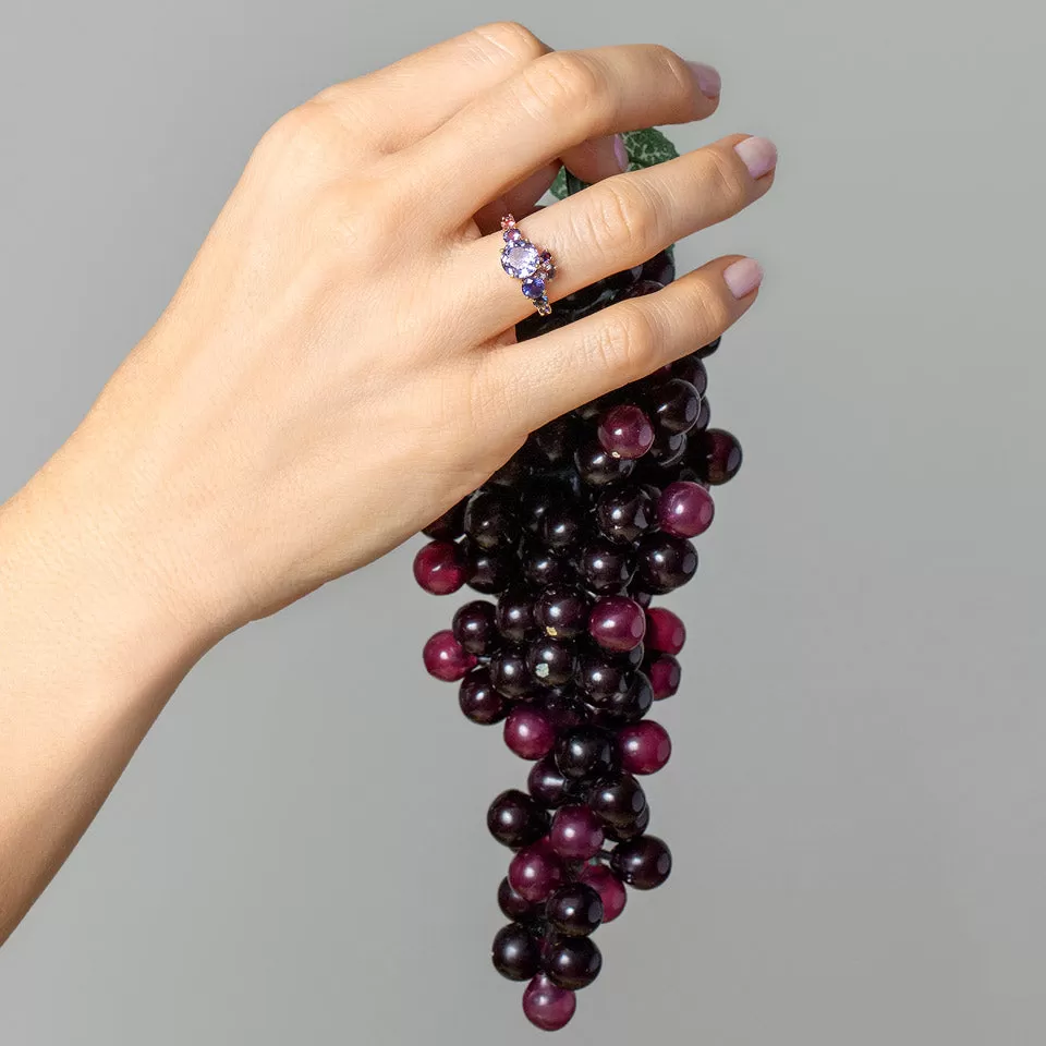 Super Luna Ring - Purple Sapphire