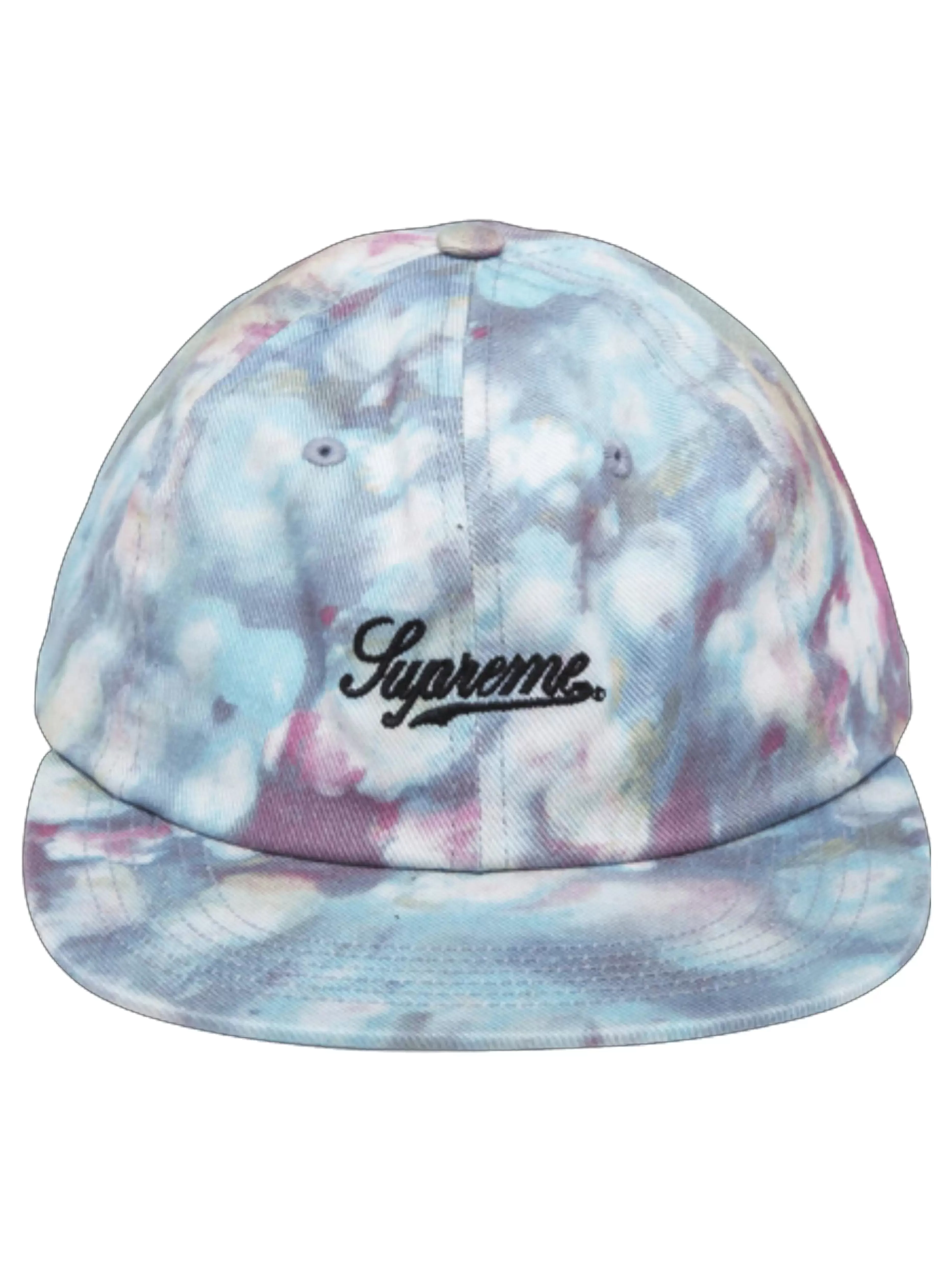 Supreme Liberty Twill 6-Panel Hat Light Blue/Multi [FW15][USED]