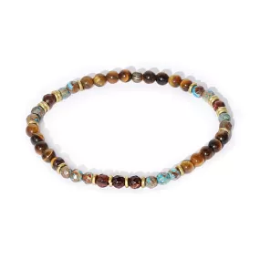 Tiger's Eye and Agate Delicate Bracelet