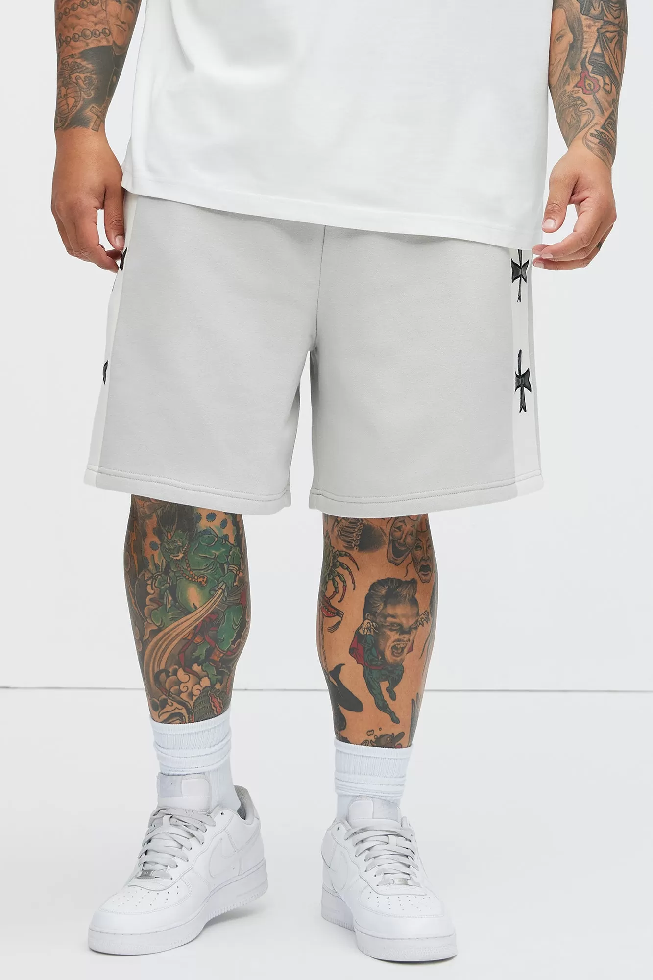 Tyson Desmond Sweat Shorts - Grey/combo