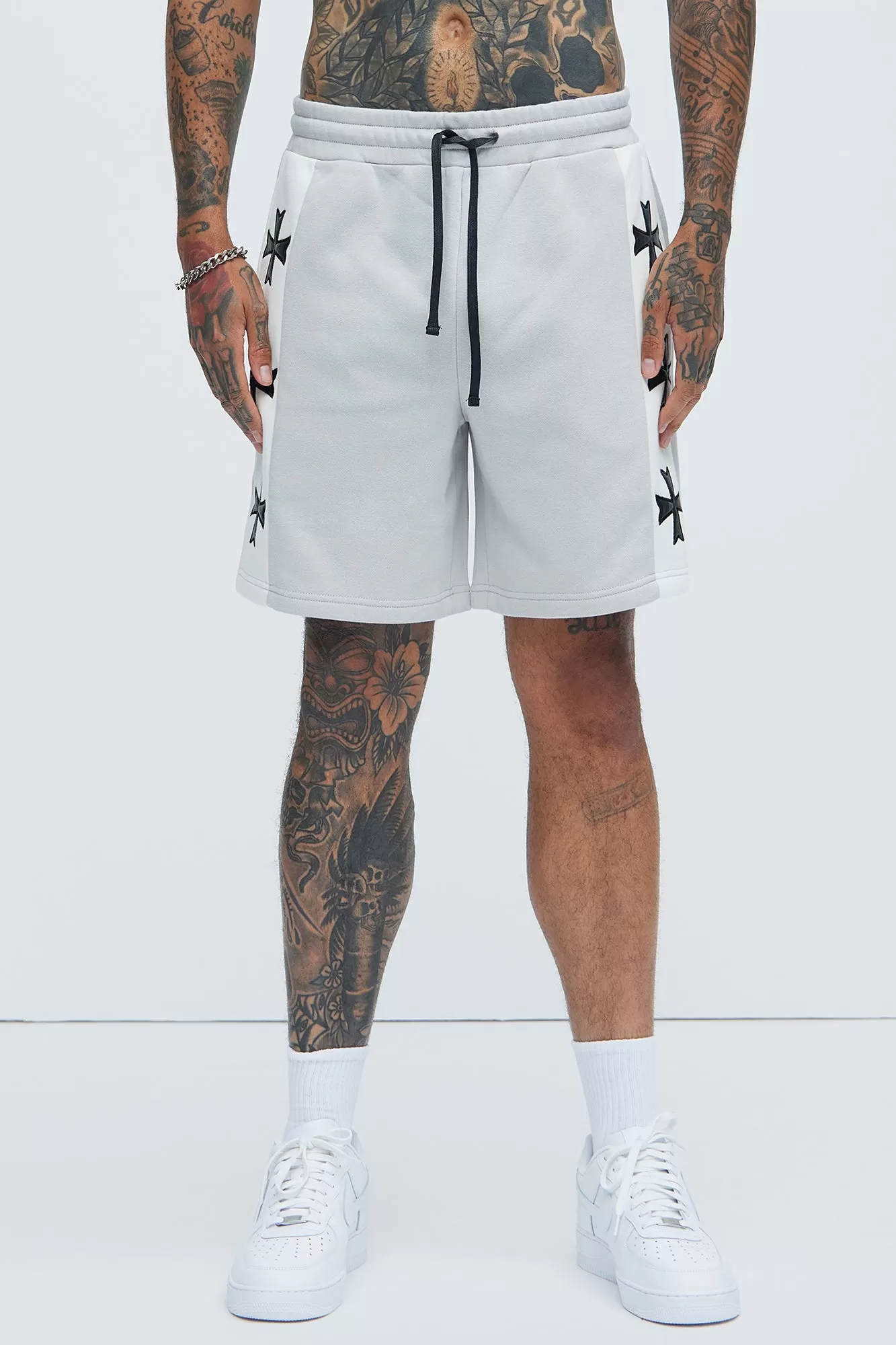 Tyson Desmond Sweat Shorts - Grey/combo