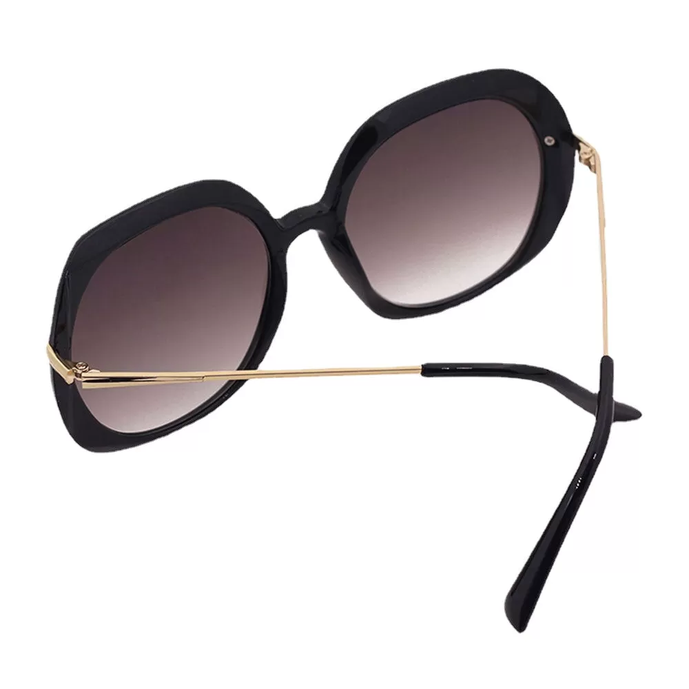 Women Casual Fashion Classical Full Metal Frame Round Shape UV Protection Sunglasses